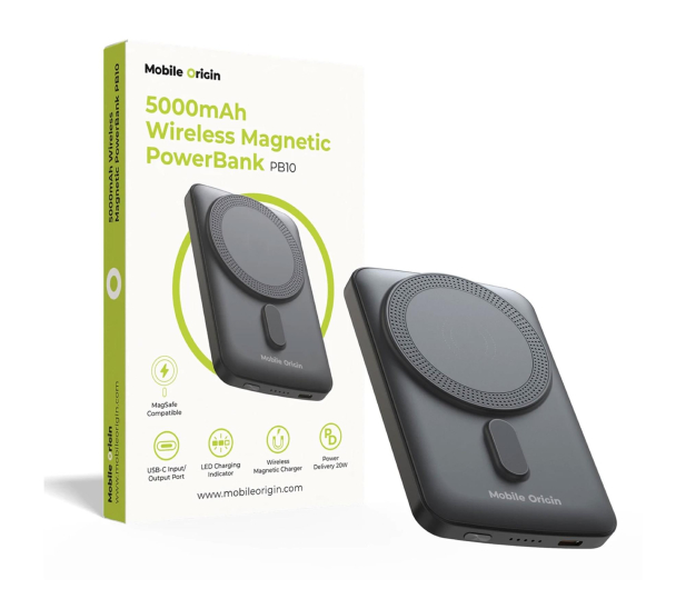 Mobile Origin Wireless Magnetic PowerBank 5000mAh PB10 - 1363079 - zdjęcie